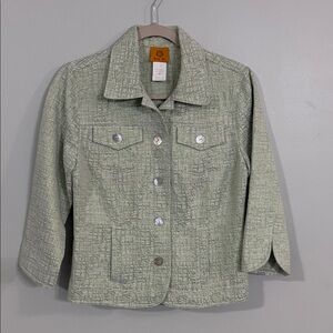 Ruby Rd. Textured Green Jacket